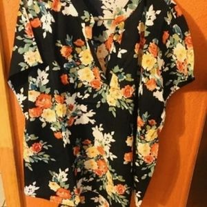 Floral Plus Size Top